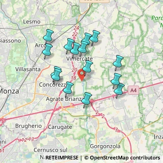 Mappa Viale dell'industria, 20875 Burago di Molgora MB, Italia (3.22)