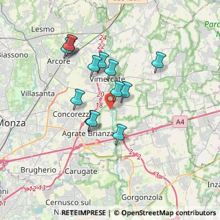 Mappa Viale dell'industria, 20875 Burago di Molgora MB, Italia (3.13154)