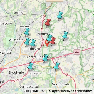 Mappa Viale dell'industria, 20875 Burago di Molgora MB, Italia (3.41818)