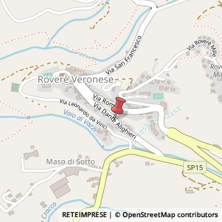 Mappa Via Dante Alighieri, 37028 Rover? Veronese VR, Italia, 37028 Roverè Veronese, Verona (Veneto)