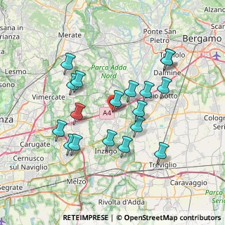 Mappa Piazza S. Martino, 20056 Grezzago MI, Italia (6.96556)