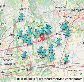 Mappa Piazza S. Martino, 20056 Grezzago MI, Italia (6.47)