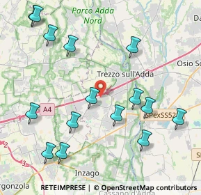 Mappa Piazza S. Martino, 20056 Grezzago MI, Italia (4.82533)