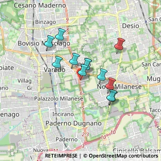 Mappa Via Bergamo, 20814 Varedo MB, Italia (1.47231)