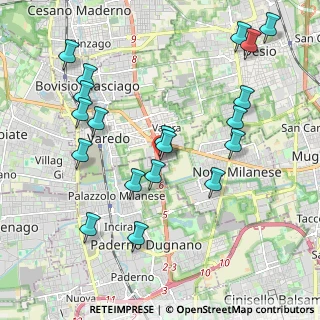 Mappa Via Bergamo, 20814 Varedo MB, Italia (2.23211)