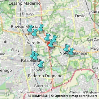 Mappa Via Bergamo, 20814 Varedo MB, Italia (1.40727)