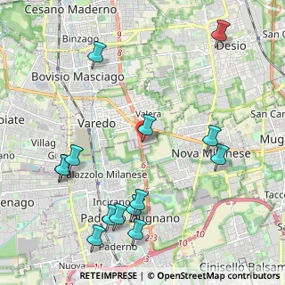 Mappa Via Bergamo, 20814 Varedo MB, Italia (2.55643)