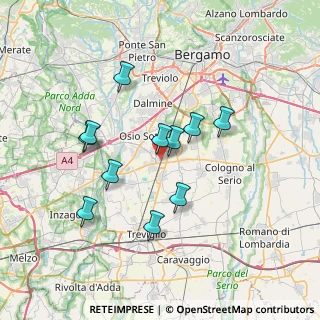 Mappa Via Madrid, 24040 Verdellino BG, Italia (6.28091)