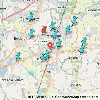 Mappa Via Madrid, 24040 Verdellino BG, Italia (1.91846)