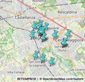 Mappa Via Roberto Ratti, 20025 Legnano MI, Italia (1.21158)