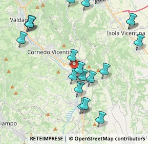 Mappa Via Campagnola, 36073 Cornedo vicentino VI, Italia (4.728)