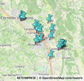 Mappa Via Campagnola, 36073 Cornedo vicentino VI, Italia (1.5325)