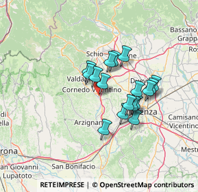 Mappa Via Campagnola, 36073 Cornedo vicentino VI, Italia (10.17941)