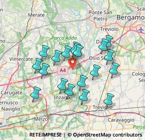 Mappa Via Achille Grandi, 20056 Trezzo sull'Adda MI, Italia (6.20316)