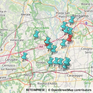 Mappa Via Achille Grandi, 20056 Trezzo sull'Adda MI, Italia (7.50647)