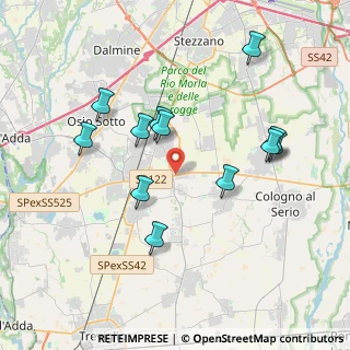 Mappa Str. Francesca, 24049 Verdello BG, Italia (3.72167)