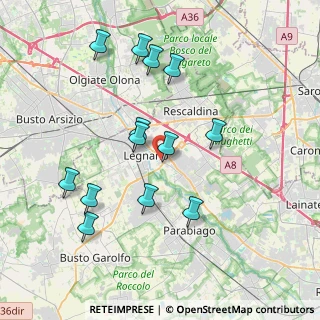 Mappa Via Generale Cantore, 20025 Legnano MI, Italia (3.81538)