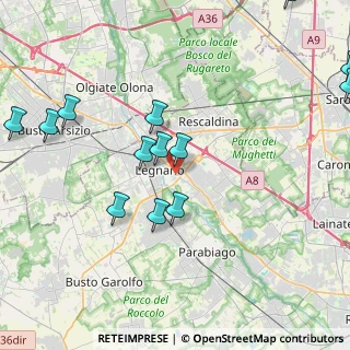 Mappa Via Generale Cantore, 20025 Legnano MI, Italia (4.91692)