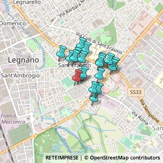 Mappa Via Generale Cantore, 20025 Legnano MI, Italia (0.2635)