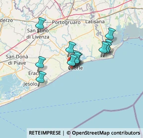 Mappa Via Sile, 30021 Caorle VE, Italia (10.425)