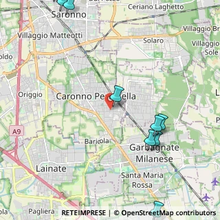Mappa Via Bainsizza, 21042 Caronno Pertusella VA, Italia (3.40167)