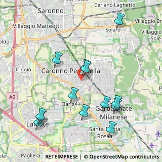 Mappa Via Bainsizza, 21042 Caronno Pertusella VA, Italia (2.22769)
