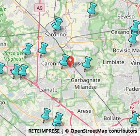 Mappa Vicolo Gradisca, 21042 Caronno Pertusella VA, Italia (6.157)