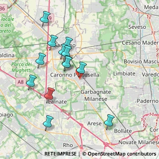 Mappa Vicolo Gradisca, 21042 Caronno Pertusella VA, Italia (3.95462)