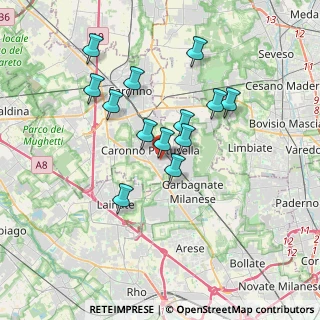 Mappa Vicolo Gradisca, 21042 Caronno Pertusella VA, Italia (3.06154)
