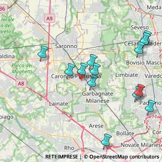 Mappa Via Bainsizza, 21042 Caronno Pertusella VA, Italia (4.89214)