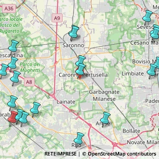 Mappa Via Lecco, 21042 Caronno Pertusella VA, Italia (6.821)