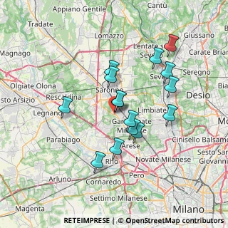Mappa Via Lecco, 21042 Caronno Pertusella VA, Italia (6.168)