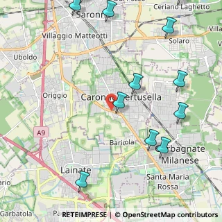 Mappa Via Lecco, 21042 Caronno Pertusella VA, Italia (3.03)