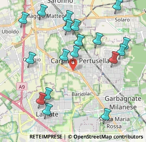 Mappa Via Lecco, 21042 Caronno Pertusella VA, Italia (2.3)