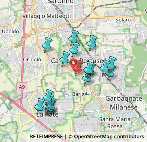 Mappa Via Lecco, 21042 Caronno Pertusella VA, Italia (1.71316)