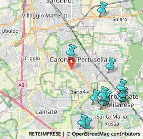 Mappa Via Lecco, 21042 Caronno Pertusella VA, Italia (2.645)