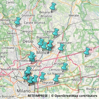 Mappa Via della Villora, 20900 Monza MB, Italia (9.302)