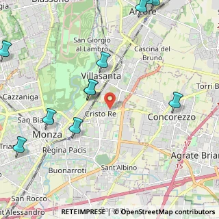 Mappa Via della Villora, 20900 Monza MB, Italia (2.82091)