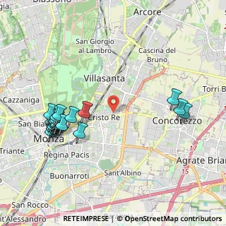 Mappa Via della Villora, 20900 Monza MB, Italia (2.318)