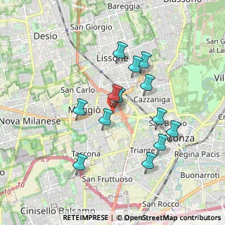Mappa Via Giuseppe Mazzini, 20835 Monza MB, Italia (1.62462)