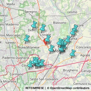 Mappa Via Giuseppe Mazzini, 20835 Monza MB, Italia (3.7875)