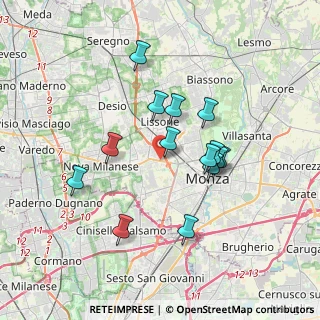 Mappa Via Giuseppe Mazzini, 20835 Monza MB, Italia (3.12571)