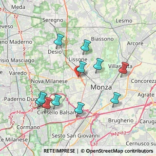 Mappa Via Giuseppe Mazzini, 20835 Monza MB, Italia (3.94636)