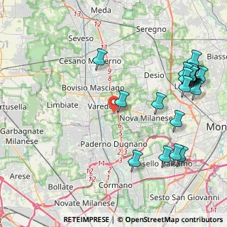 Mappa Zona Produttiva Nord Est, 20037 Paderno Dugnano MI, Italia (5.267)