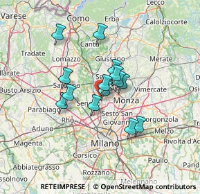 Mappa Zona Produttiva Nord Est, 20037 Paderno Dugnano MI, Italia (9.73714)