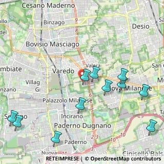 Mappa Zona Produttiva Nord Est, 20030 Paderno Dugnano MI, Italia (2.54455)