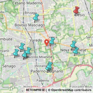 Mappa Zona Produttiva Nord Est, 20037 Paderno Dugnano MI, Italia (2.4125)