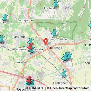 Mappa Via Paderno, 25050 Rodengo-Saiano BS, Italia (3.3905)