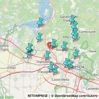 Mappa Via Paderno, 25050 Rodengo-Saiano BS, Italia (7.61412)