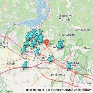 Mappa Via Paderno, 25050 Rodengo-Saiano BS, Italia (6.33059)